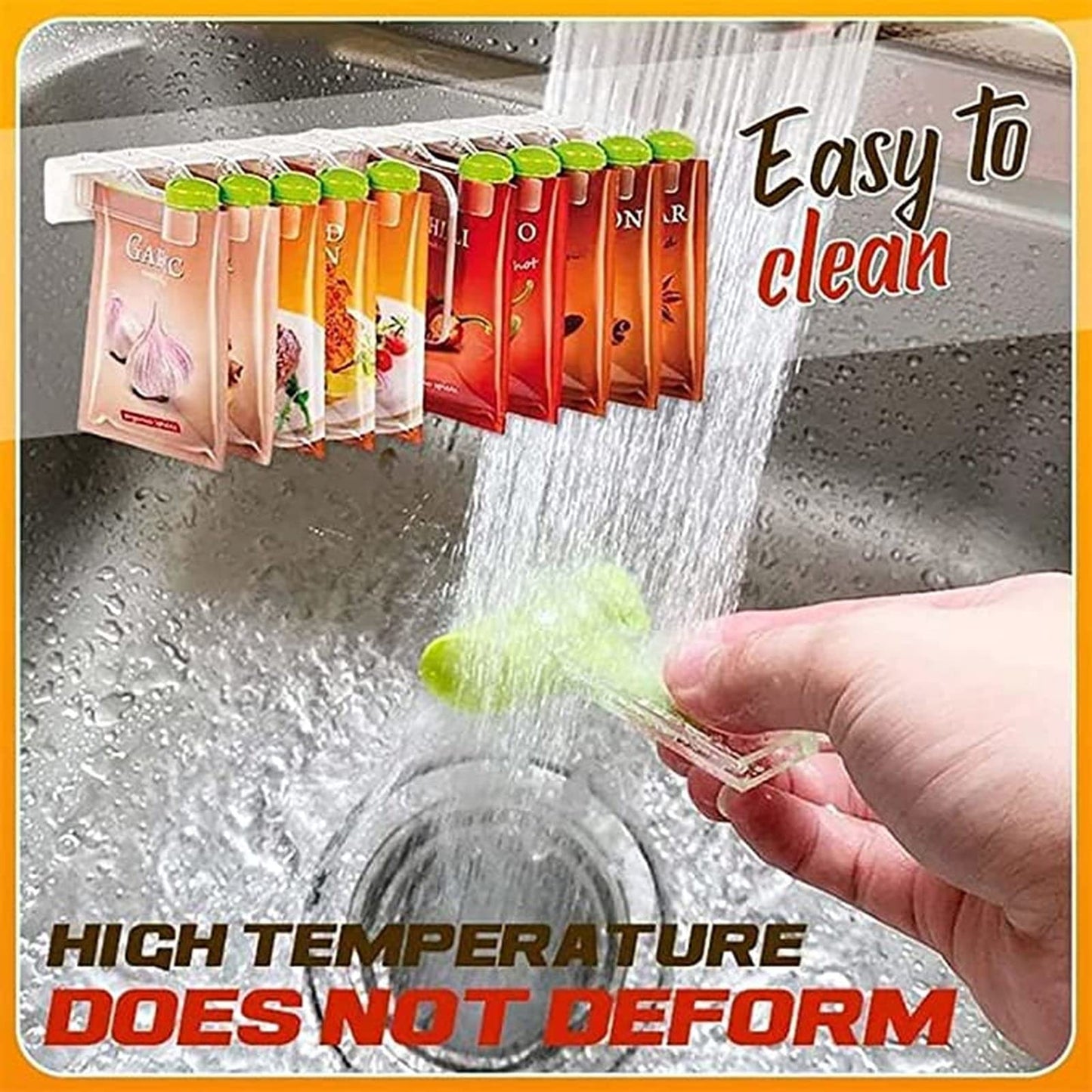 Wall-Mounted Spice Bag Holder