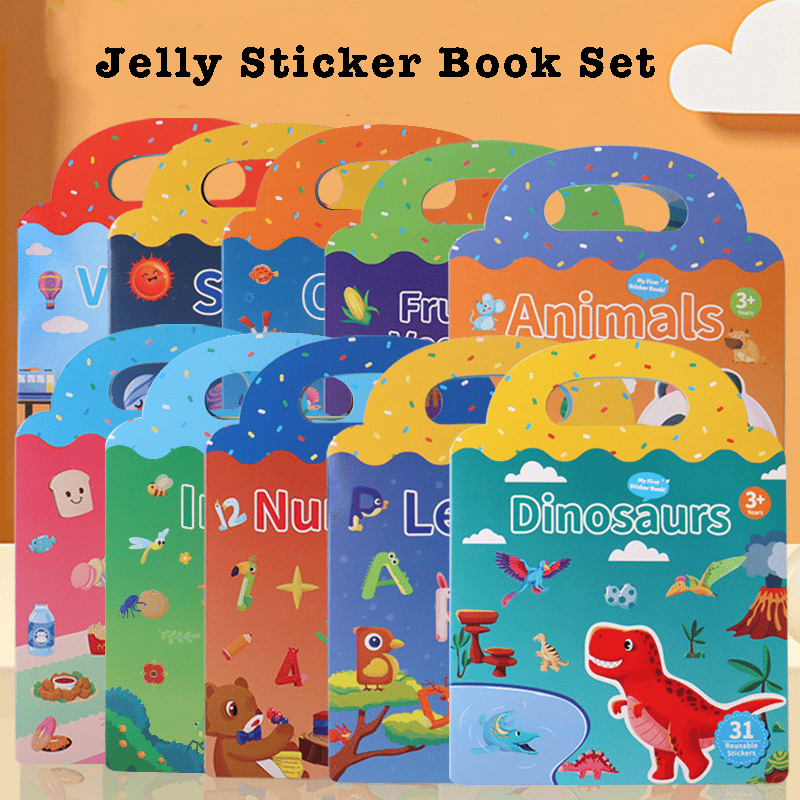 🔥Last Day 50% OFF🔥Jelly Sticker Book - Buy 3 Free Shipping